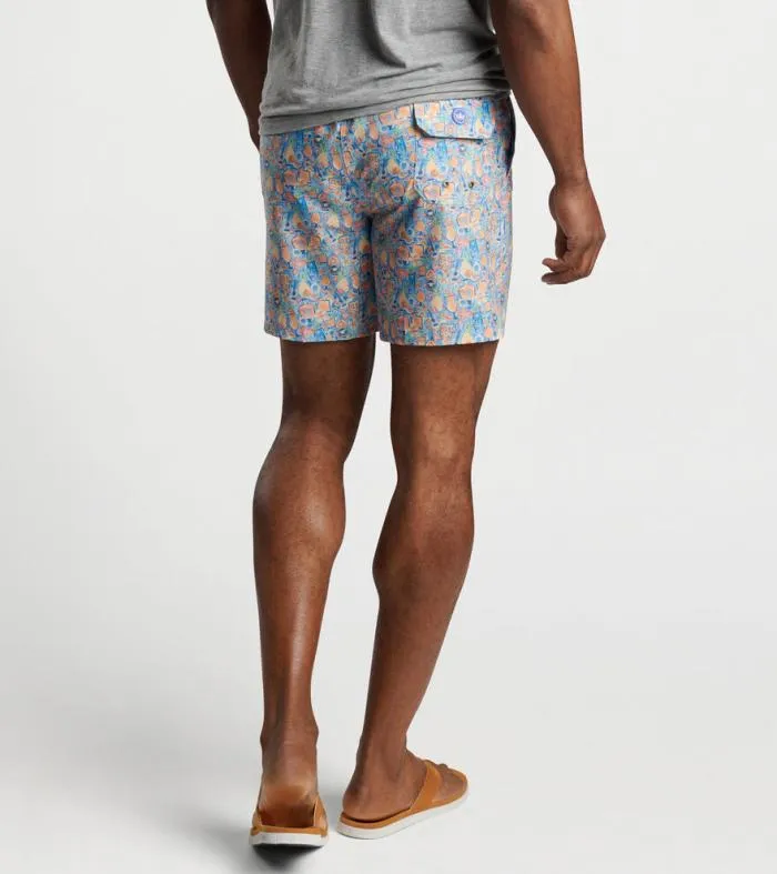 Peter Millar Swim Trunks Men Tiki Time Swim Trunk