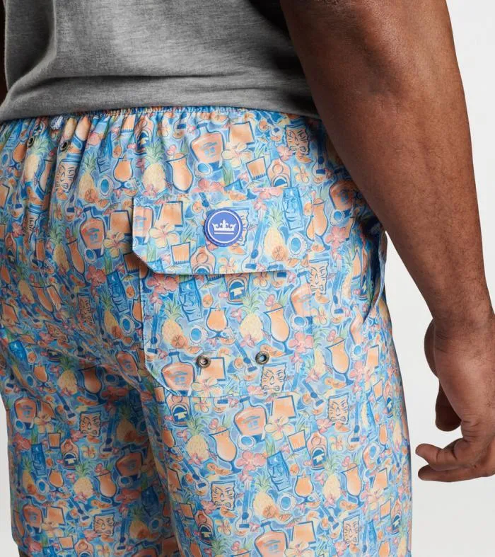 Peter Millar Swim Trunks Men Tiki Time Swim Trunk