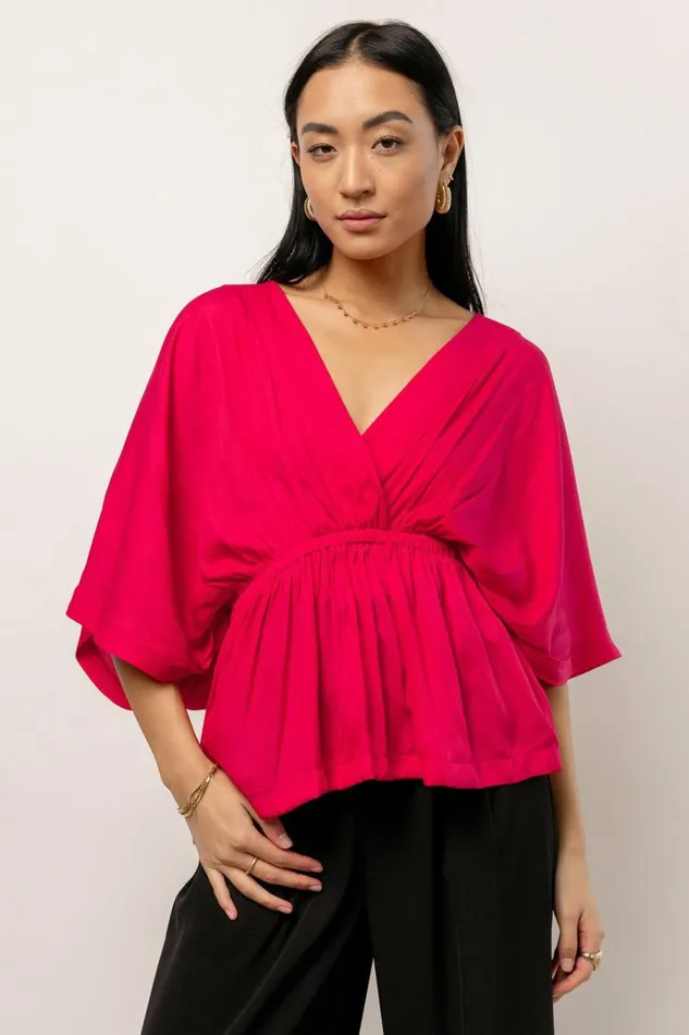 Pettra Blouse In Pink 8211 FINAL SALE Pink Women Bohme Blouses