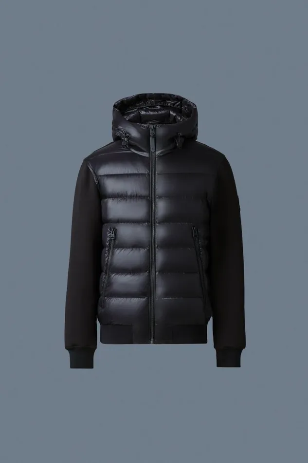 Puffer Men Mackage FRANKR Hybrid Jacket With Hood Trench