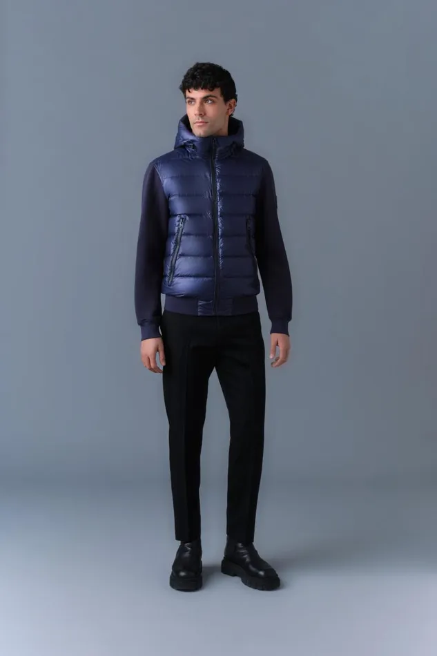 Puffer Men Mackage FRANKR Hybrid Jacket With Hood Trench Puffer Men Mackage FRANKR Hybrid Jacket With Hood Trench