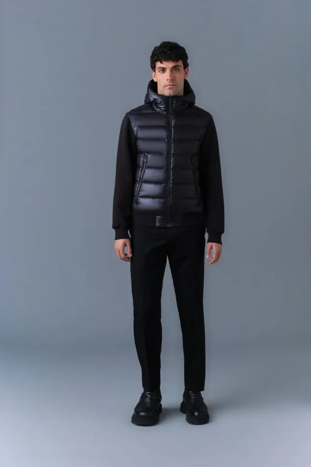 Puffer Men Mackage FRANKR Hybrid Jacket With Hood Trench Puffer Men Mackage FRANKR Hybrid Jacket With Hood Trench