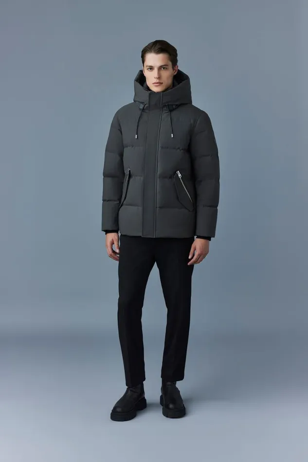 Puffer Men Mackage GRAYDON 2in1 Lustrous Light Down Jacket Trench