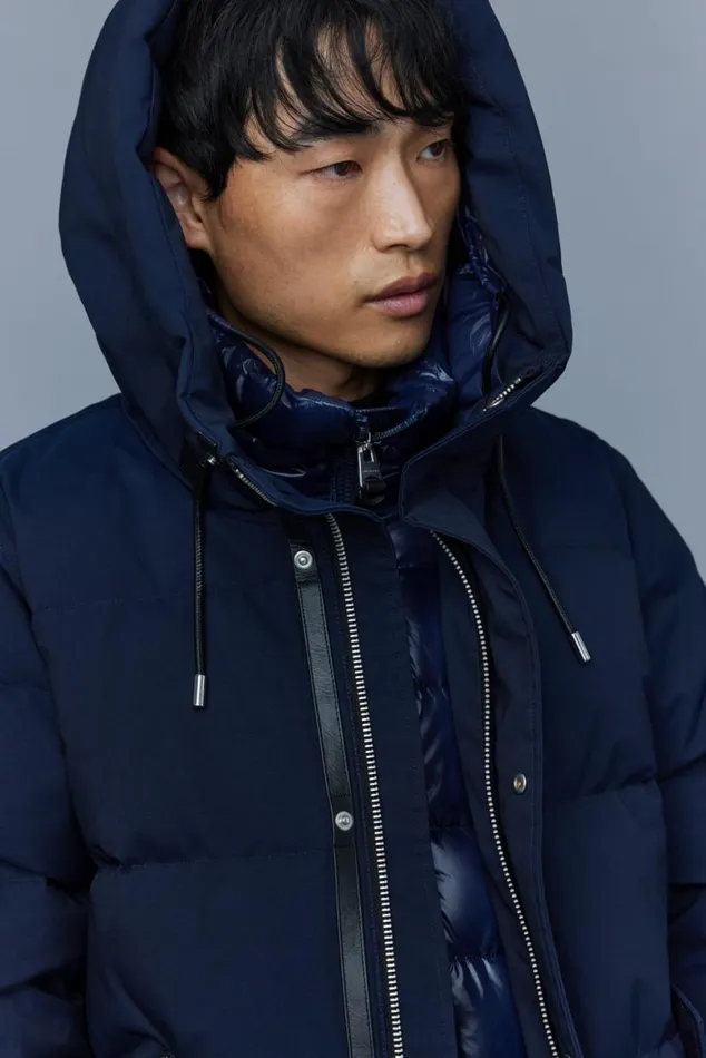 Puffer Men Mackage GRAYDON 2in1 Lustrous Light Down Jacket Trench