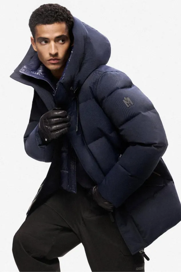 Puffer Men Mackage GRAYDON 2in1 Lustrous Light Down Jacket Trench