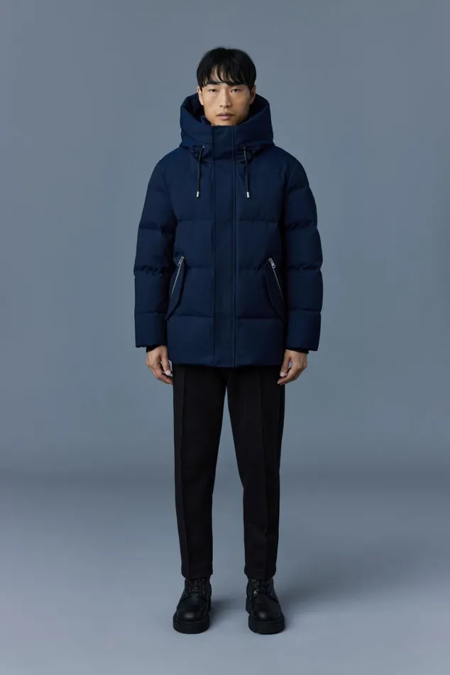 Puffer Men Mackage GRAYDON 2in1 Lustrous Light Down Jacket Trench