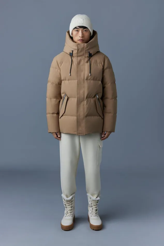 Puffer Men Mackage GRAYDON 2in1 Lustrous Light Down Jacket Trench