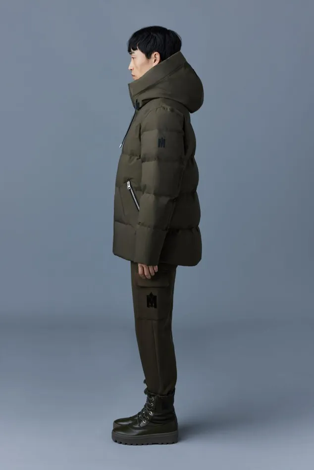 Puffer Men Mackage GRAYDON 2in1 Lustrous Light Down Jacket Trench