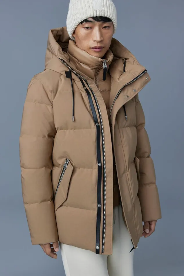 Puffer Men Mackage GRAYDON 2in1 Lustrous Light Down Jacket Trench