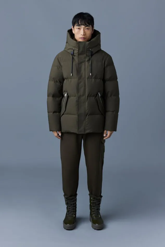 Puffer Men Mackage GRAYDON 2in1 Lustrous Light Down Jacket Trench