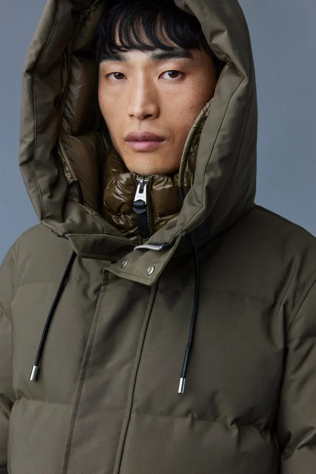 Puffer Men Mackage GRAYDON 2in1 Lustrous Light Down Jacket Trench