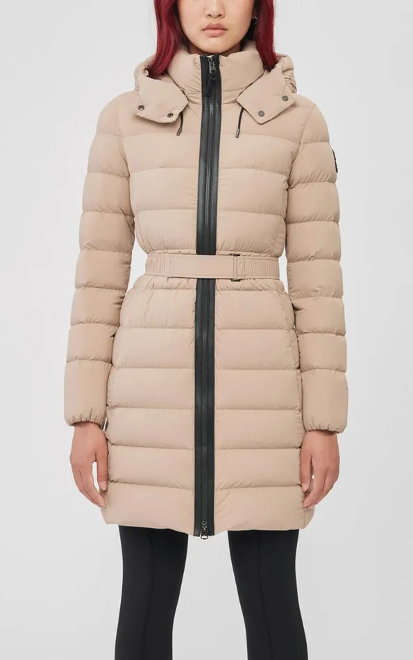 Puffers Women Mackage ASHLEY Stretch Light Down With Removable Hood Cream Puffers Women Mackage ASHLEY Stretch Light Down With Removable Hood Cream
