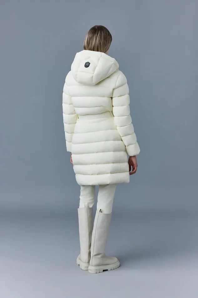 Puffers Women Mackage ASHLEY Stretch Light Down With Removable Hood Cream Puffers Women Mackage ASHLEY Stretch Light Down With Removable Hood Cream