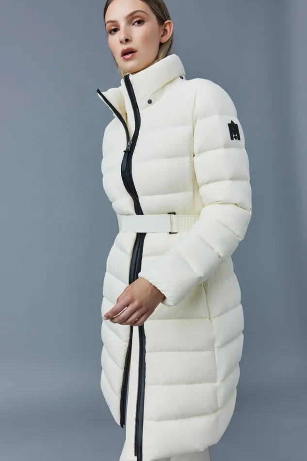 Puffers Women Mackage ASHLEY Stretch Light Down With Removable Hood Cream Puffers Women Mackage ASHLEY Stretch Light Down With Removable Hood Cream