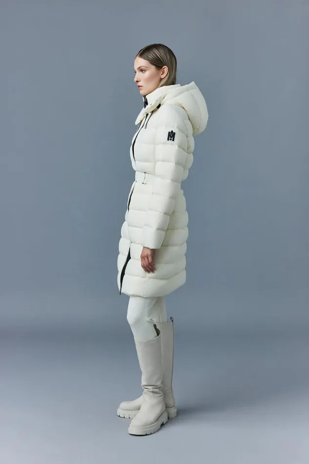 Puffers Women Mackage ASHLEY Stretch Light Down With Removable Hood Cream Puffers Women Mackage ASHLEY Stretch Light Down With Removable Hood Cream