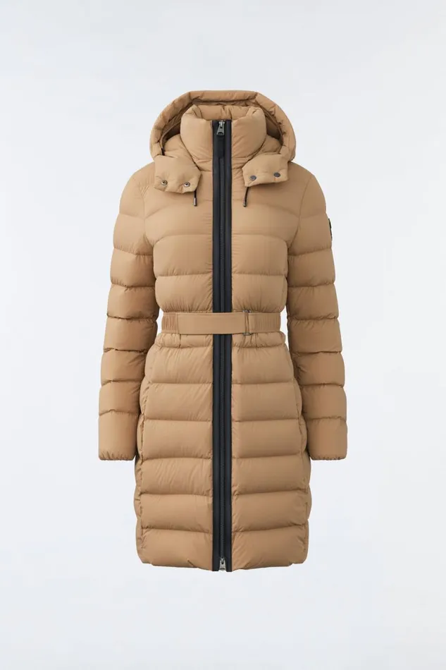 Puffers Women Mackage ASHLEY Stretch Light Down With Removable Hood Cream Puffers Women Mackage ASHLEY Stretch Light Down With Removable Hood Cream