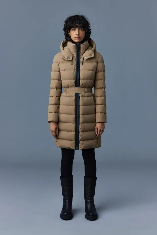 Puffers Women Mackage ASHLEY Stretch Light Down With Removable Hood Cream Puffers Women Mackage ASHLEY Stretch Light Down With Removable Hood Cream