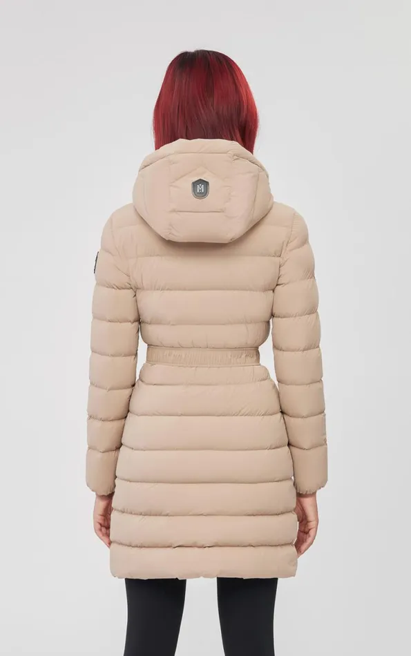 Puffers Women Mackage ASHLEY Stretch Light Down With Removable Hood Cream Puffers Women Mackage ASHLEY Stretch Light Down With Removable Hood Cream