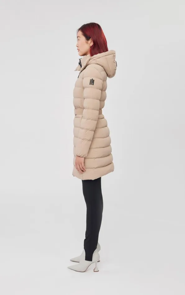 Puffers Women Mackage ASHLEY Stretch Light Down With Removable Hood Cream Puffers Women Mackage ASHLEY Stretch Light Down With Removable Hood Cream