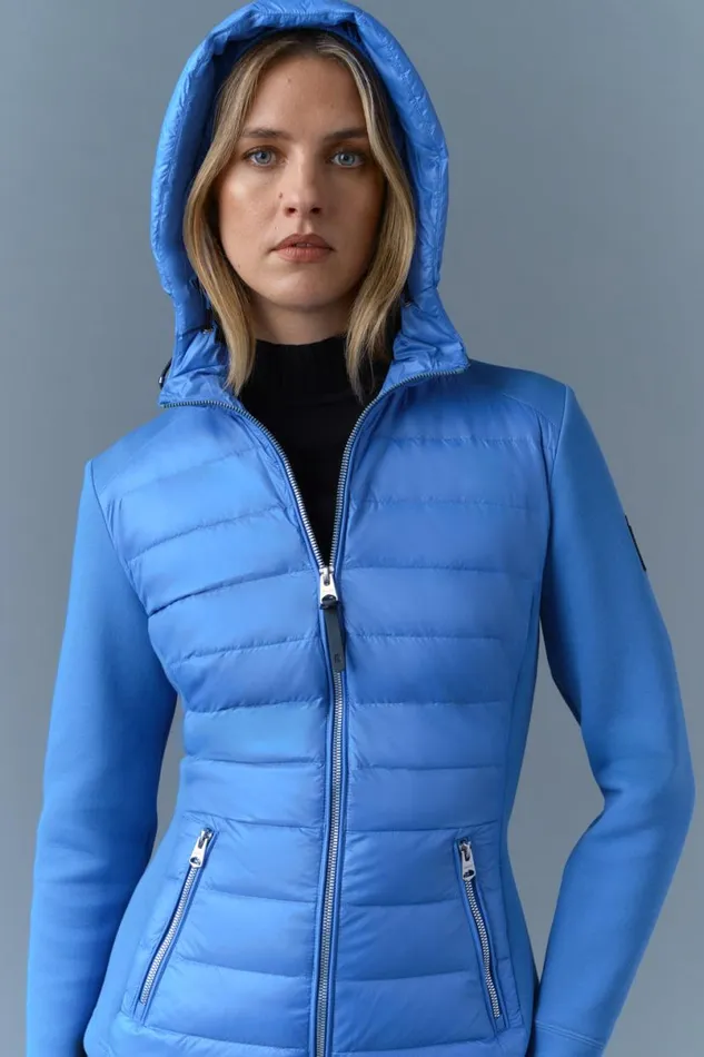 Puffers Women Mackage DELLAR Hybrid Jacket With Hood Black Puffers Women Mackage DELLAR Hybrid Jacket With Hood Black
