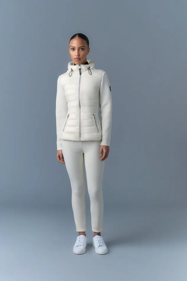 Puffers Women Mackage DELLAR Hybrid Jacket With Hood Black Puffers Women Mackage DELLAR Hybrid Jacket With Hood Black