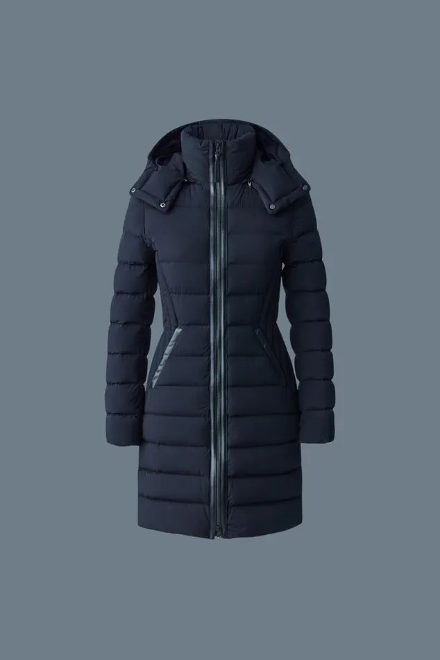 Puffers Women Mackage FARREN Agile360 Down Coat With Removable Hood Black