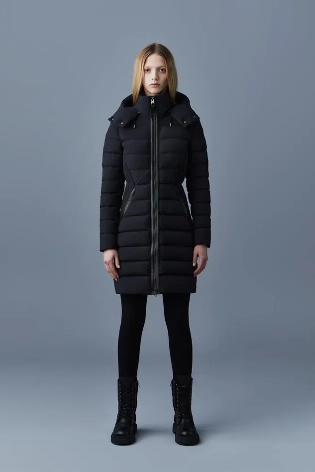 Puffers Women Mackage FARREN Agile360 Down Coat With Removable Hood Black Puffers Women Mackage FARREN Agile360 Down Coat With Removable Hood Black