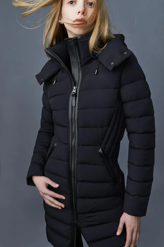 Puffers Women Mackage FARREN Agile360 Down Coat With Removable Hood Black Puffers Women Mackage FARREN Agile360 Down Coat With Removable Hood Black