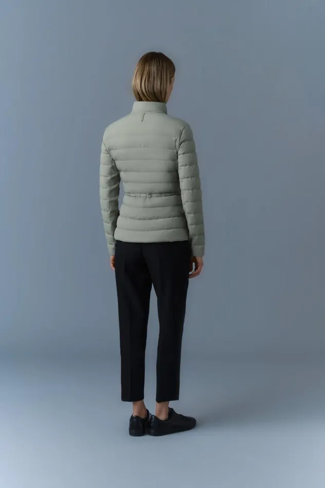 Puffers Women Mackage JACEYCITY Light Down Jacket With Stand Collar Cream Puffers Women Mackage JACEYCITY Light Down Jacket With Stand Collar Cream