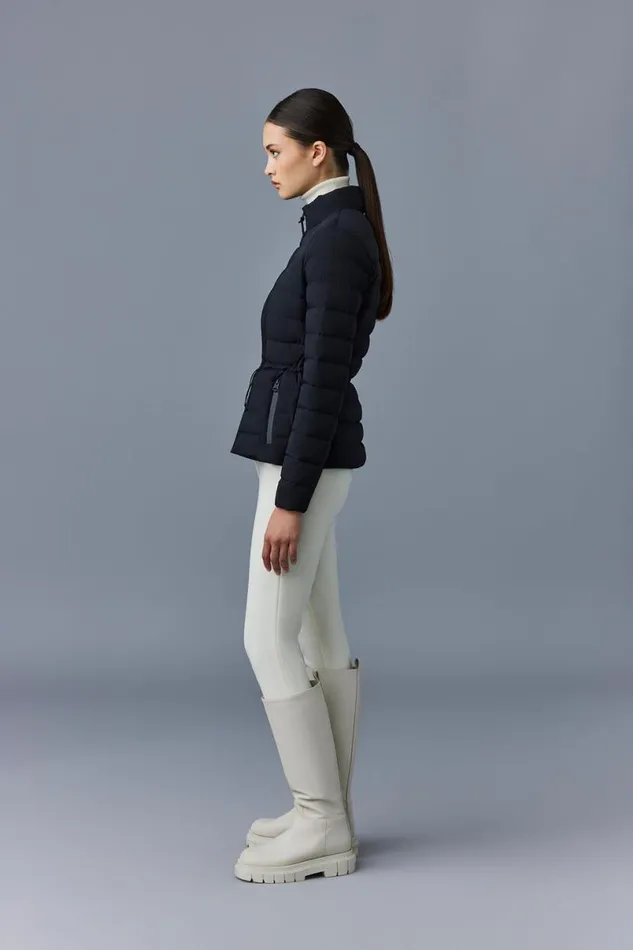 Puffers Women Mackage JACEYCITY Light Down Jacket With Stand Collar Cream Puffers Women Mackage JACEYCITY Light Down Jacket With Stand Collar Cream