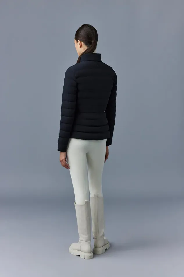 Puffers Women Mackage JACEYCITY Light Down Jacket With Stand Collar Cream Puffers Women Mackage JACEYCITY Light Down Jacket With Stand Collar Cream