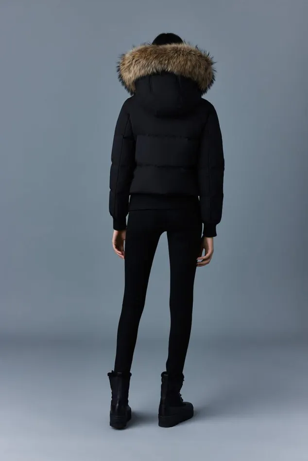 Puffers Women Mackage NEFIFZ Down Jacket With Removable Fur Trimmed Hood Cream Puffers Women Mackage NEFIFZ Down Jacket With Removable Fur Trimmed Hood Cream