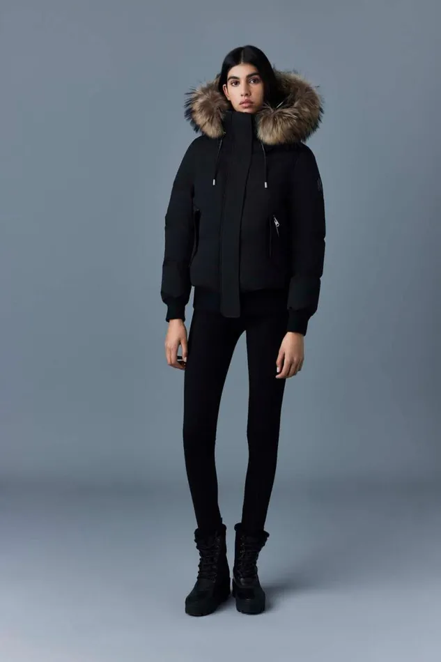 Puffers Women Mackage NEFIFZ Down Jacket With Removable Fur Trimmed Hood Cream Puffers Women Mackage NEFIFZ Down Jacket With Removable Fur Trimmed Hood Cream