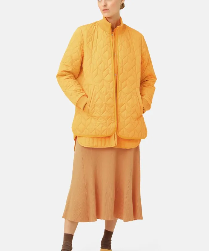 Quilt Jacket 8211 Flame Orange Outerwear Ilse Jacobsen All Jackets And Coats