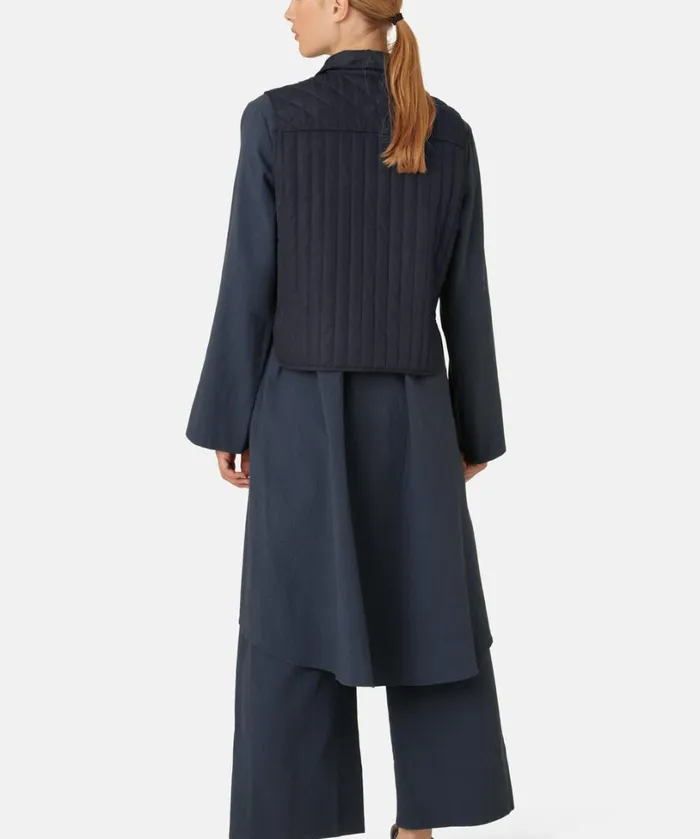 Quilt Vest 8211 Dark Indigo Outerwear Ilse Jacobsen All Jackets And Coats