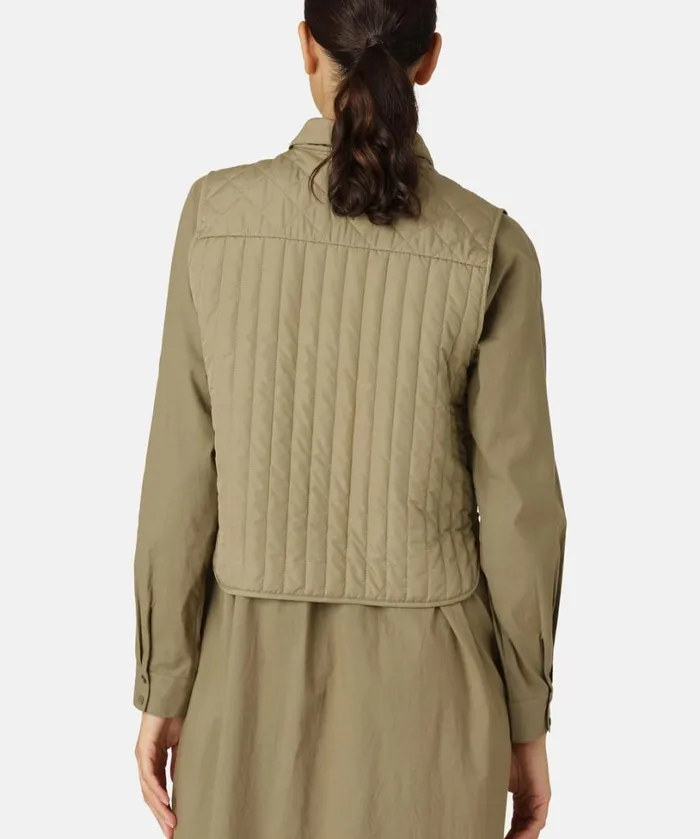 Quilt Vest 8211 Sage Outerwear Ilse Jacobsen All Jackets And Coats