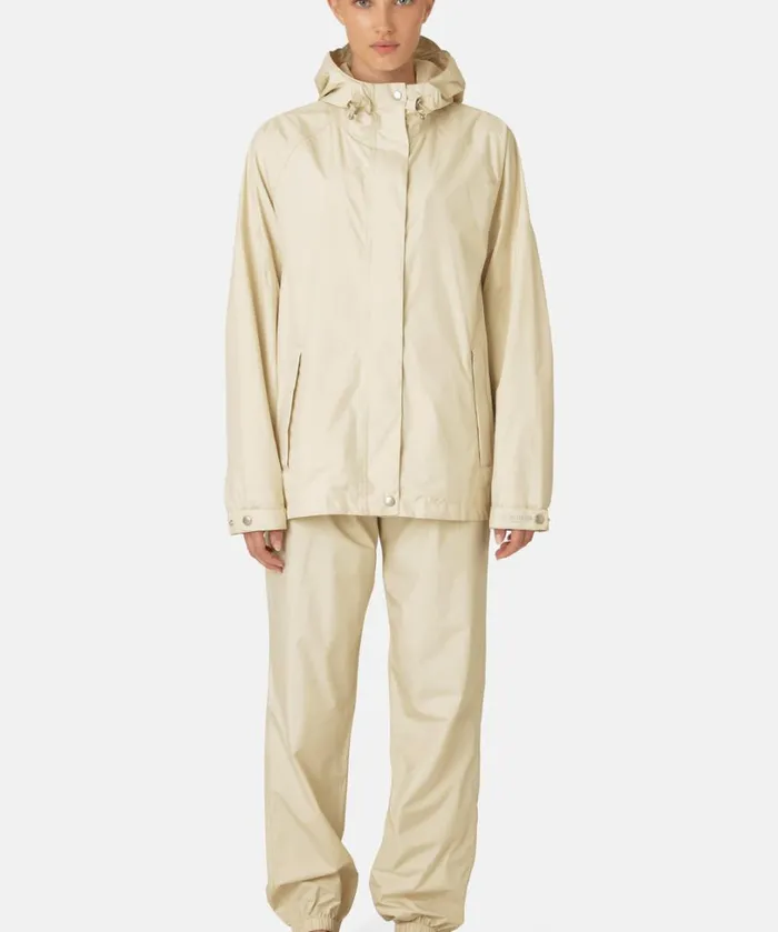 Rain Jacket 8211 Bleached Sand Rainwear Ilse Jacobsen Raincoats