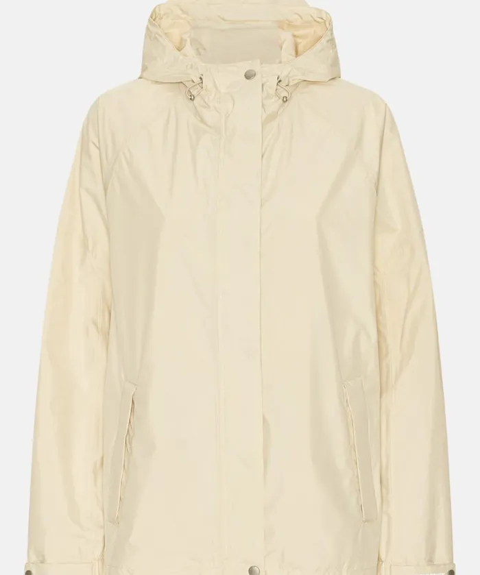 Rain Jacket 8211 Bleached Sand Rainwear Ilse Jacobsen Raincoats