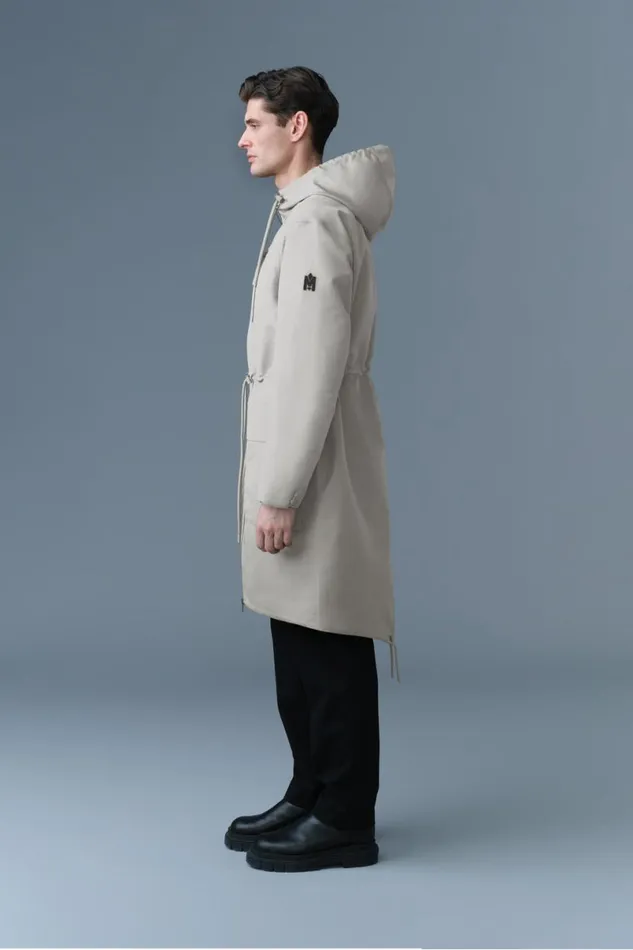 Raincoats Men Mackage BRODEN Recycled Technical Long Raincoat Trenchcelestial Blue Raincoats Men Mackage BRODEN Recycled Technical Long Raincoat Trenchcelestial Blue