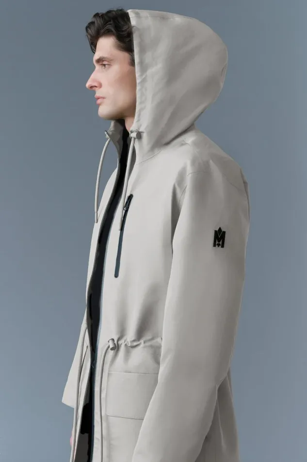 Raincoats Men Mackage BRODEN Recycled Technical Long Raincoat Trenchcelestial Blue Raincoats Men Mackage BRODEN Recycled Technical Long Raincoat Trenchcelestial Blue