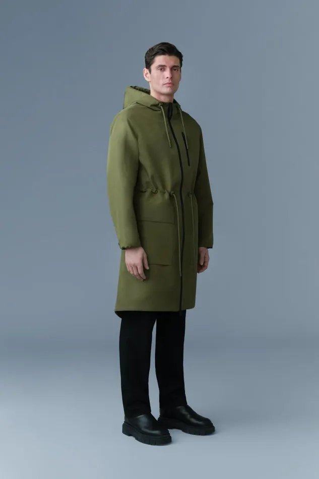 Raincoats Men Mackage BRODEN Recycled Technical Long Raincoat Trenchcelestial Blue Raincoats Men Mackage BRODEN Recycled Technical Long Raincoat Trenchcelestial Blue
