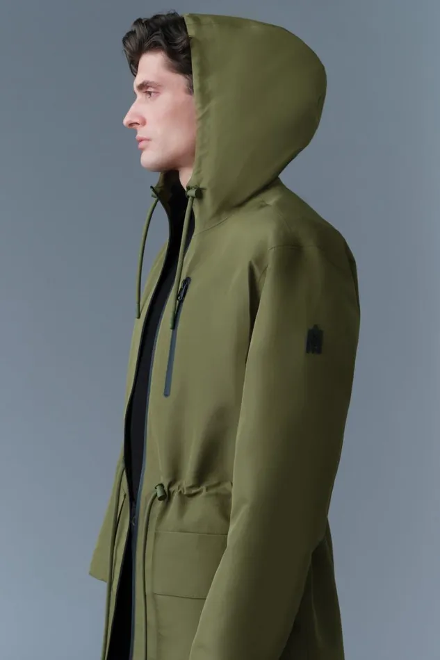 Raincoats Men Mackage BRODEN Recycled Technical Long Raincoat Trenchcelestial Blue Raincoats Men Mackage BRODEN Recycled Technical Long Raincoat Trenchcelestial Blue