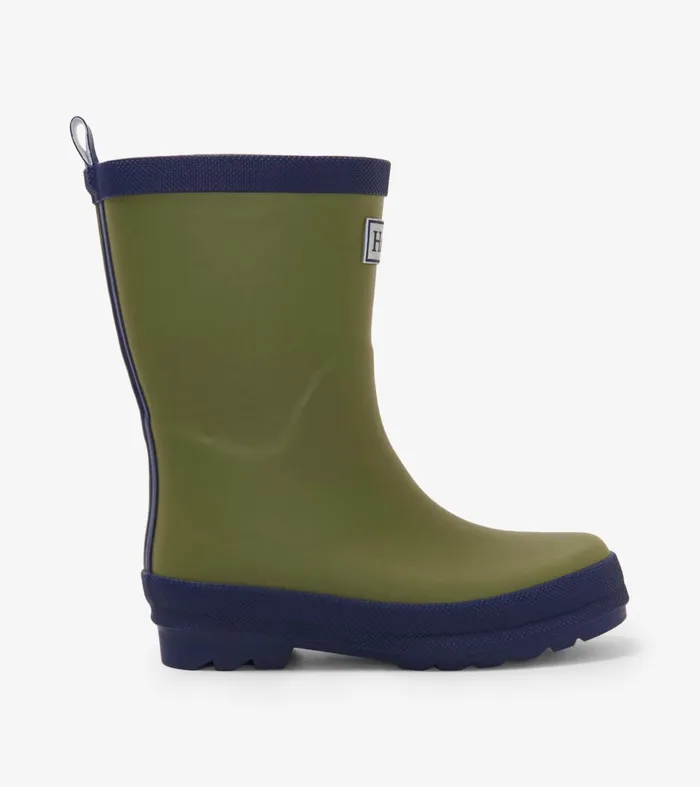 Rainwear GirlsBoysBaby and Toddler Hatley Forest Green Matte Rain Boots