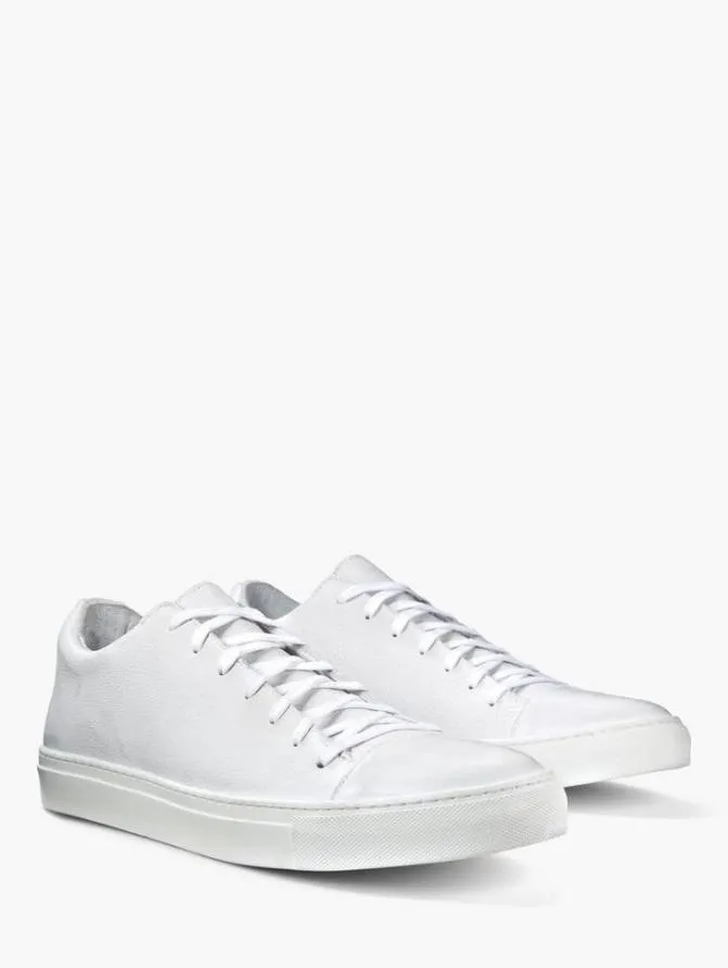 REED LOW TOP SNEAKER Black ShoesLeather John Varvatos Leather Sneakers