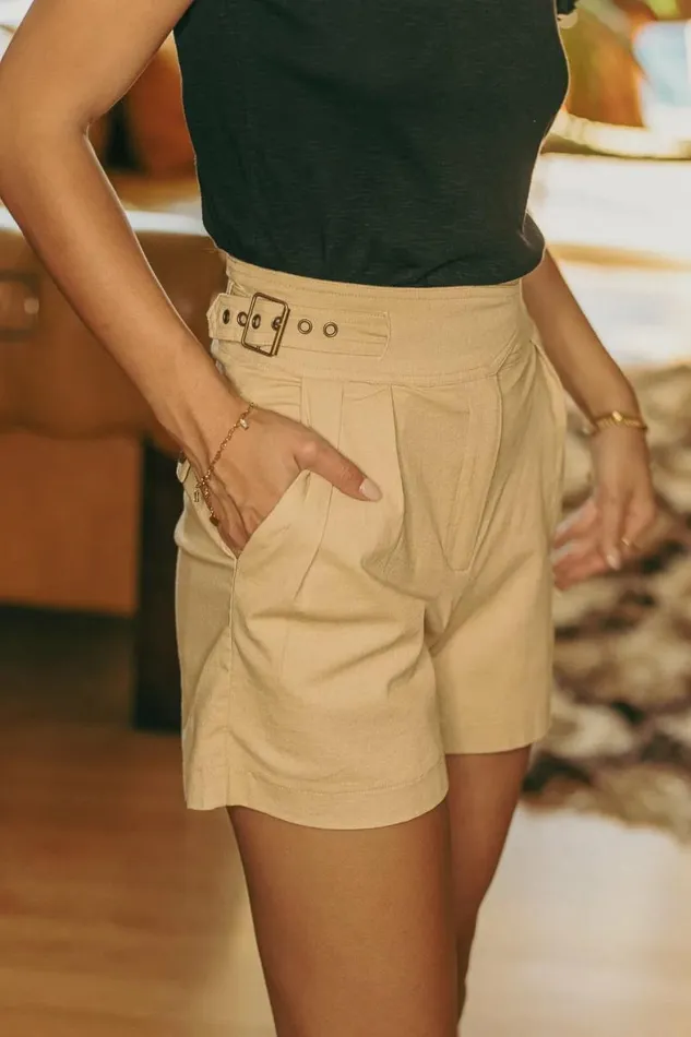 Remington Shorts In Tan Tan Women Bohme Shorts
