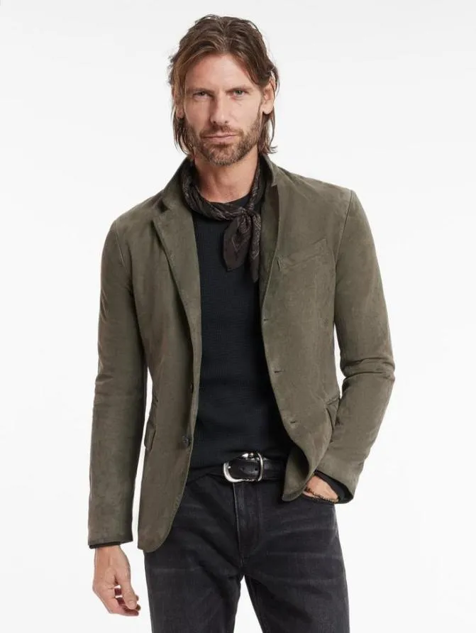 RIND JACKET Dark Moss Clothing John Varvatos Leather Jackets