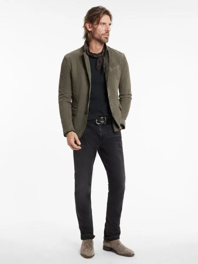 RIND JACKET Dark Moss Clothing John Varvatos Leather Jackets