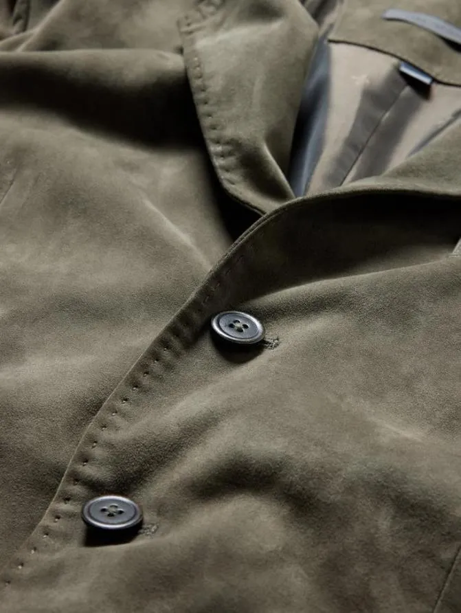RIND JACKET Dark Moss Clothing John Varvatos Leather Jackets