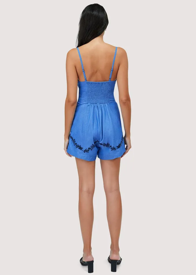 Riviera Romper Blue Women Lost Wander Romper And Jumpsuits