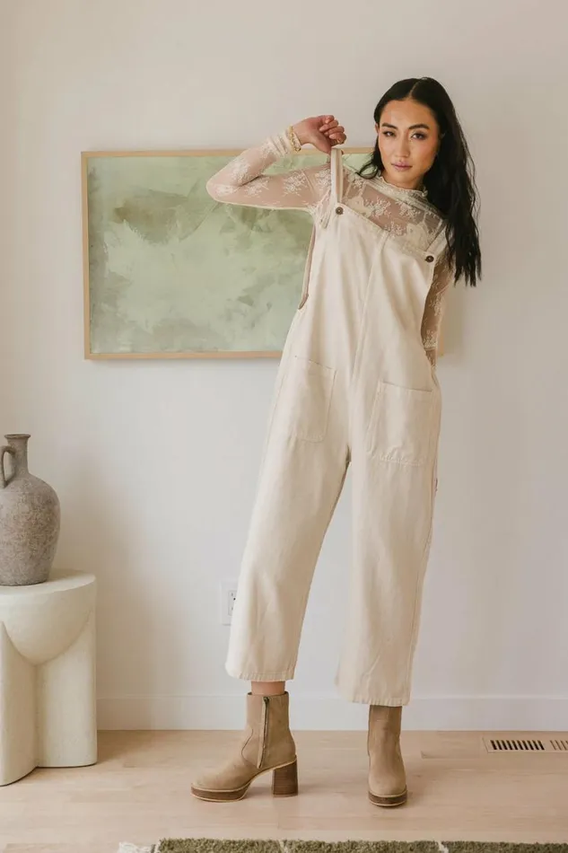 Robin Jumpsuit In Cream Cream Women Bohme Jumpsuits and Overalls